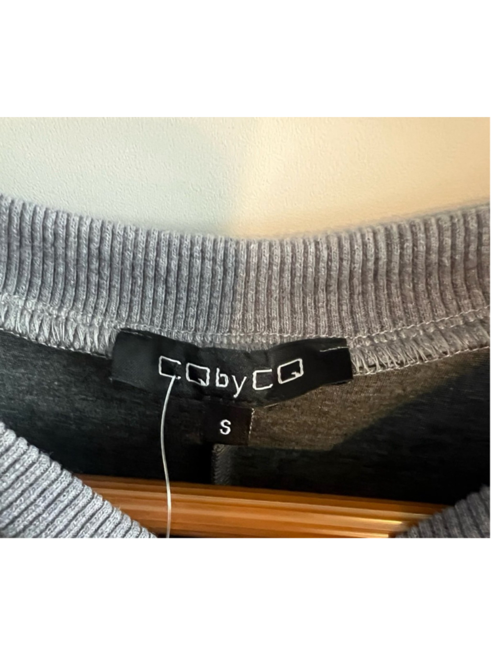 NWT Bloomingdale’s Women Gray Sweatshirt Dress Long Sleeve Crew Neck - Picture 4 of 10
